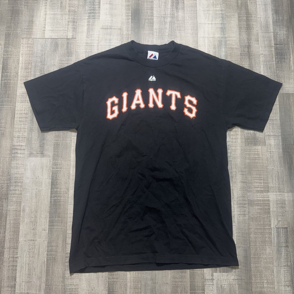 San Francisco Giants Mens XL Majestic T-Shirt McCovey #44 Black MLB